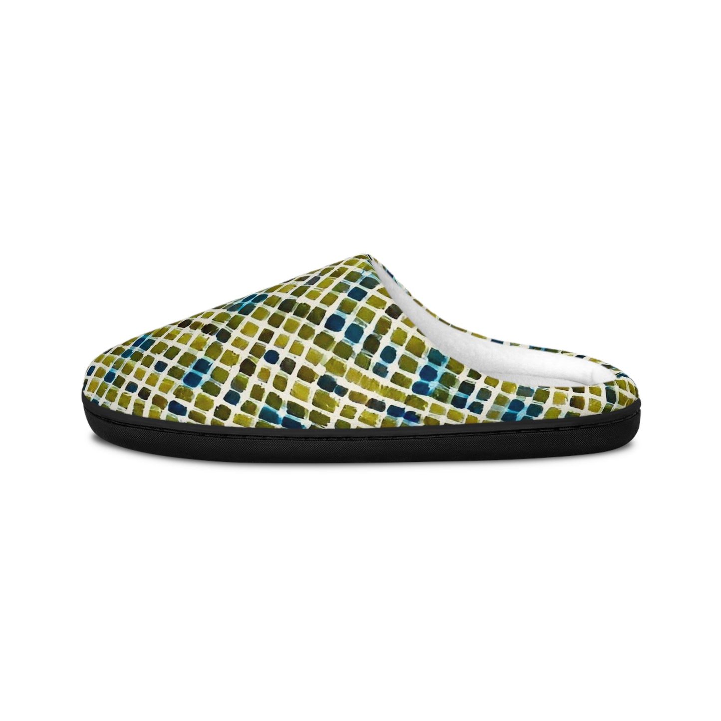 Serene Squares Men's Indoor Slippers