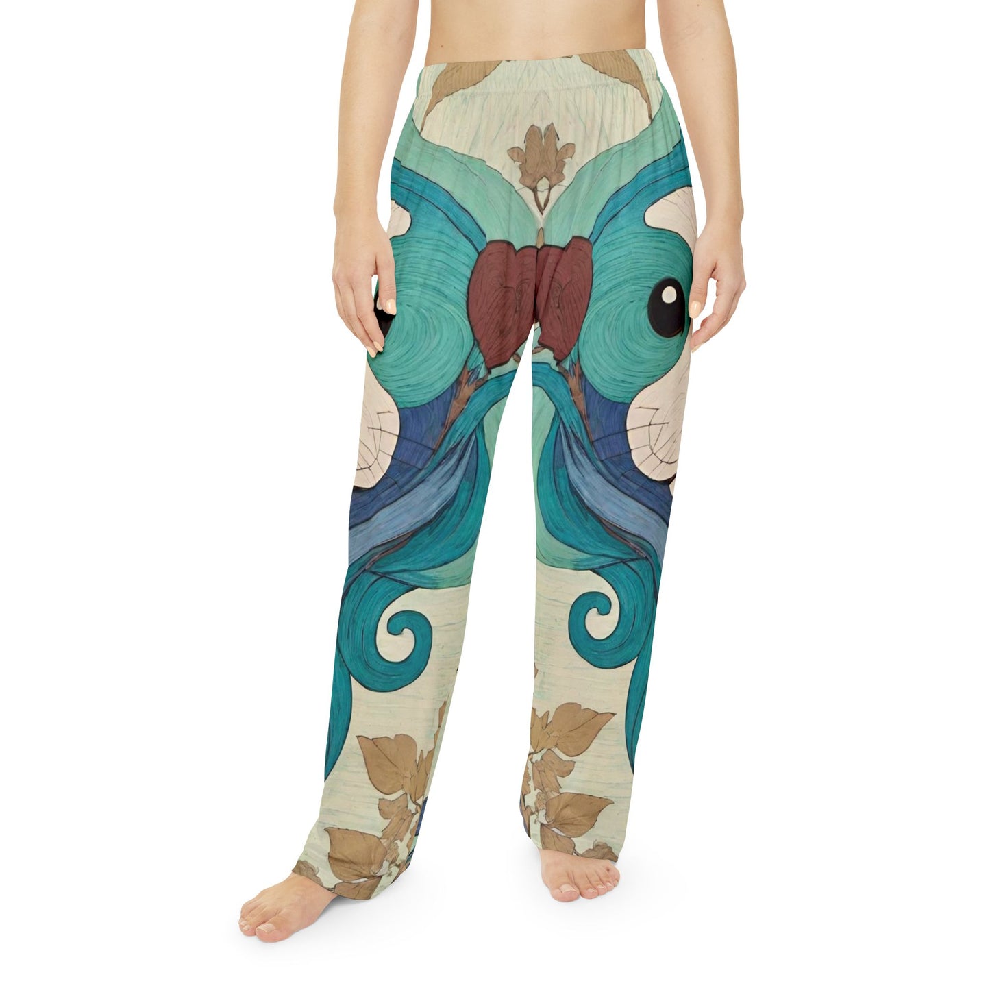 Peaceful Pup Women's Pajama Pants (AOP)