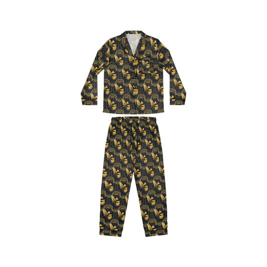 Golden Bird Women's Satin Pajamas (AOP)