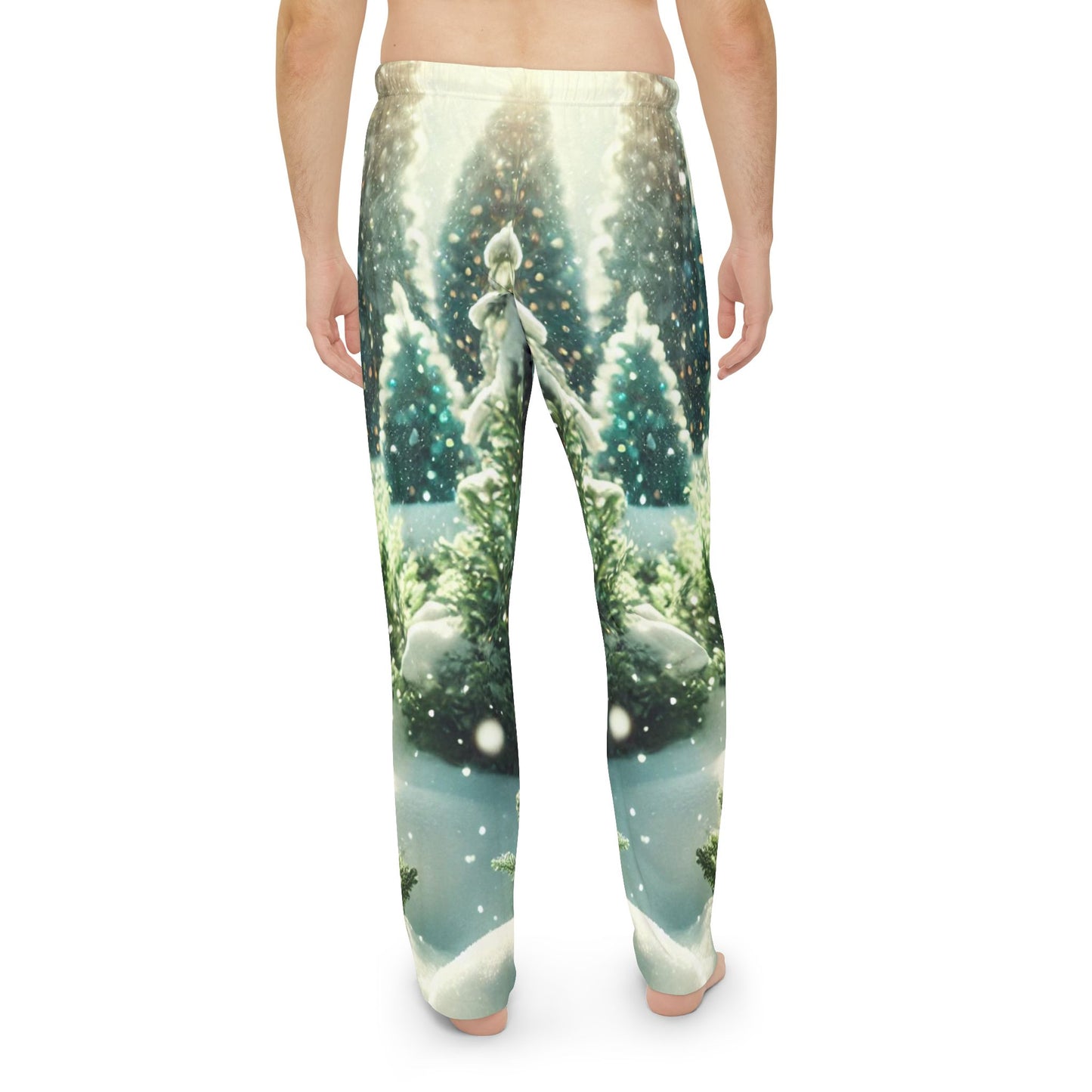 Frosted Forest Men's Pajama Pants (AOP)