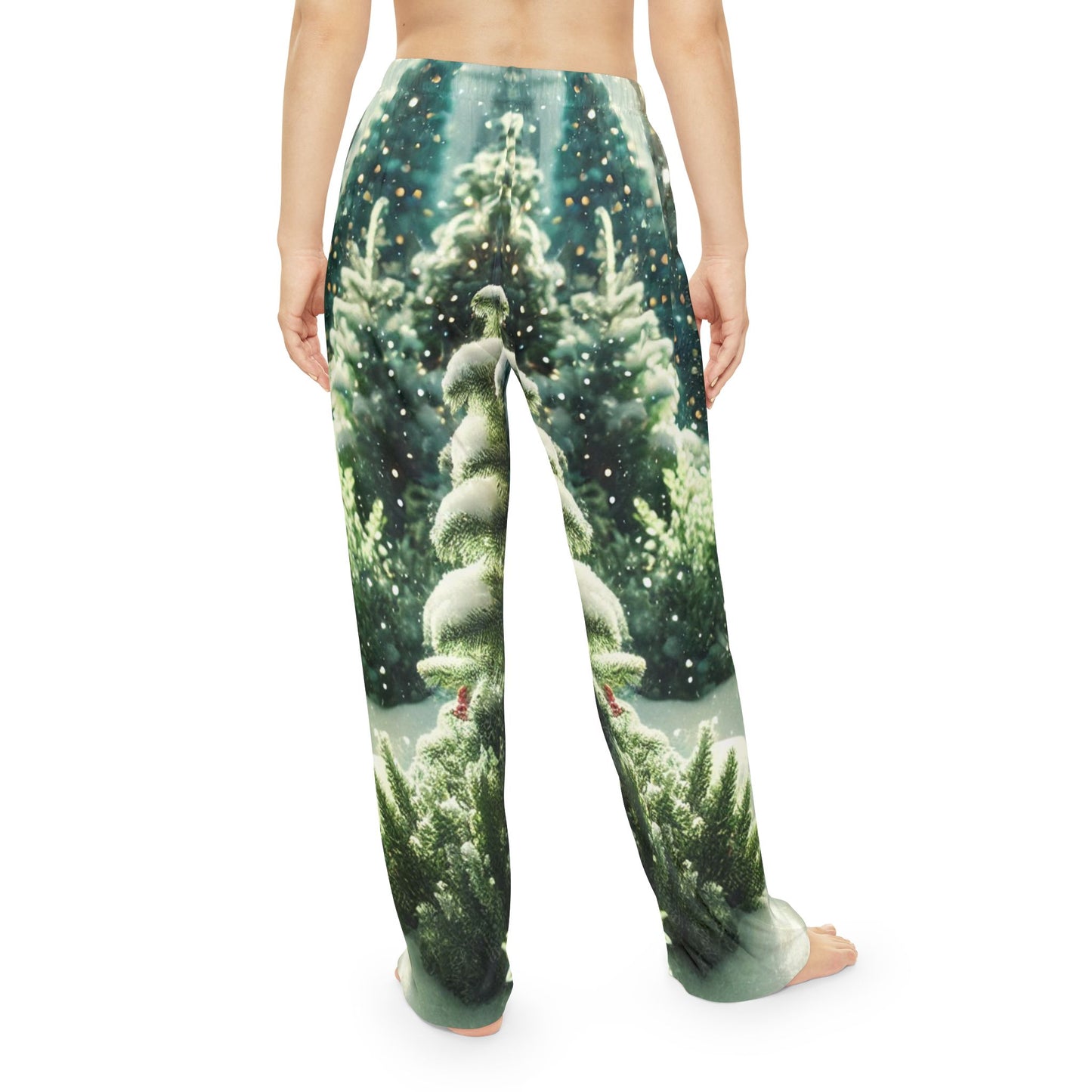 Frosted Forest Women's Pajama Pants (AOP)