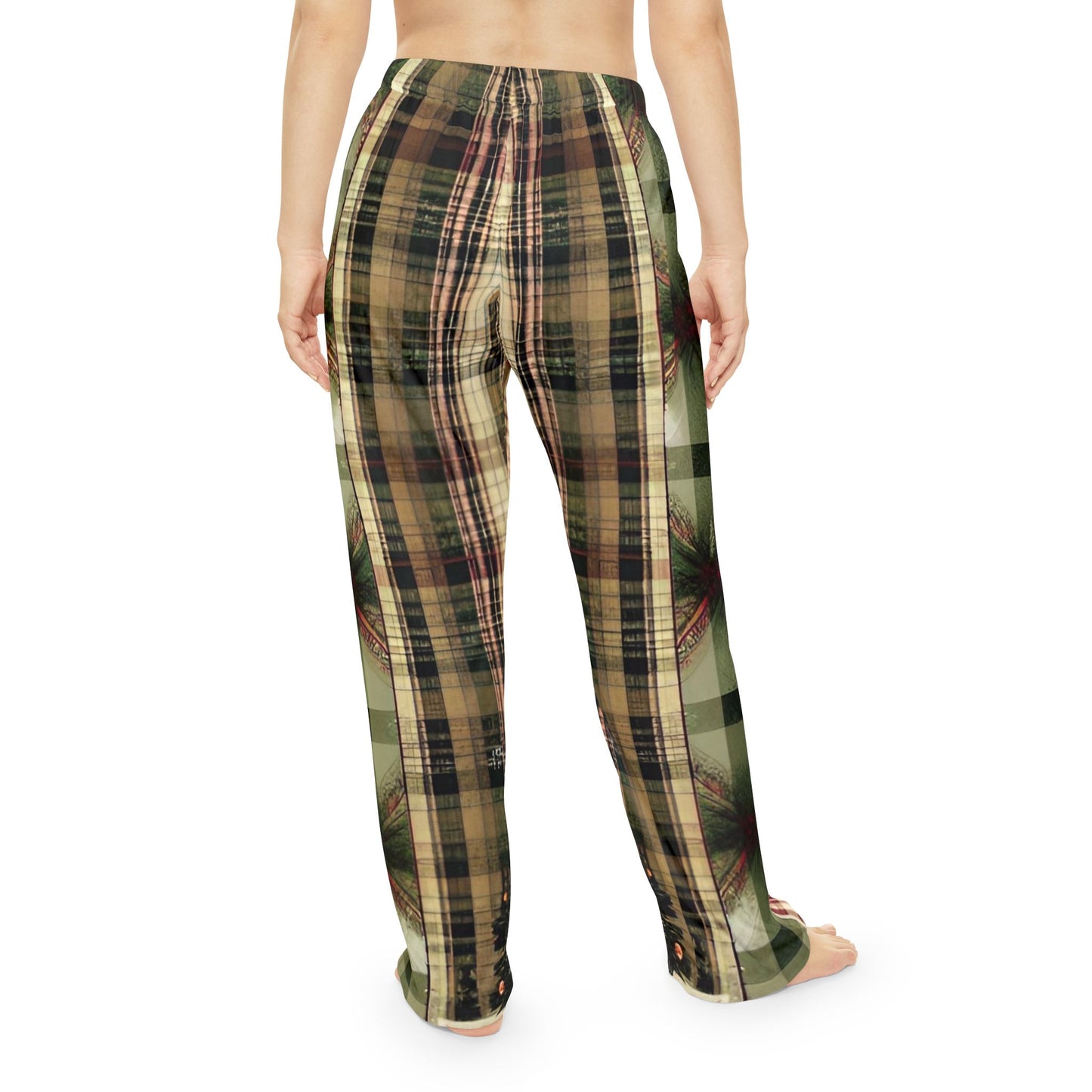 Christmas Plaid Women's Pajama Pants (AOP)