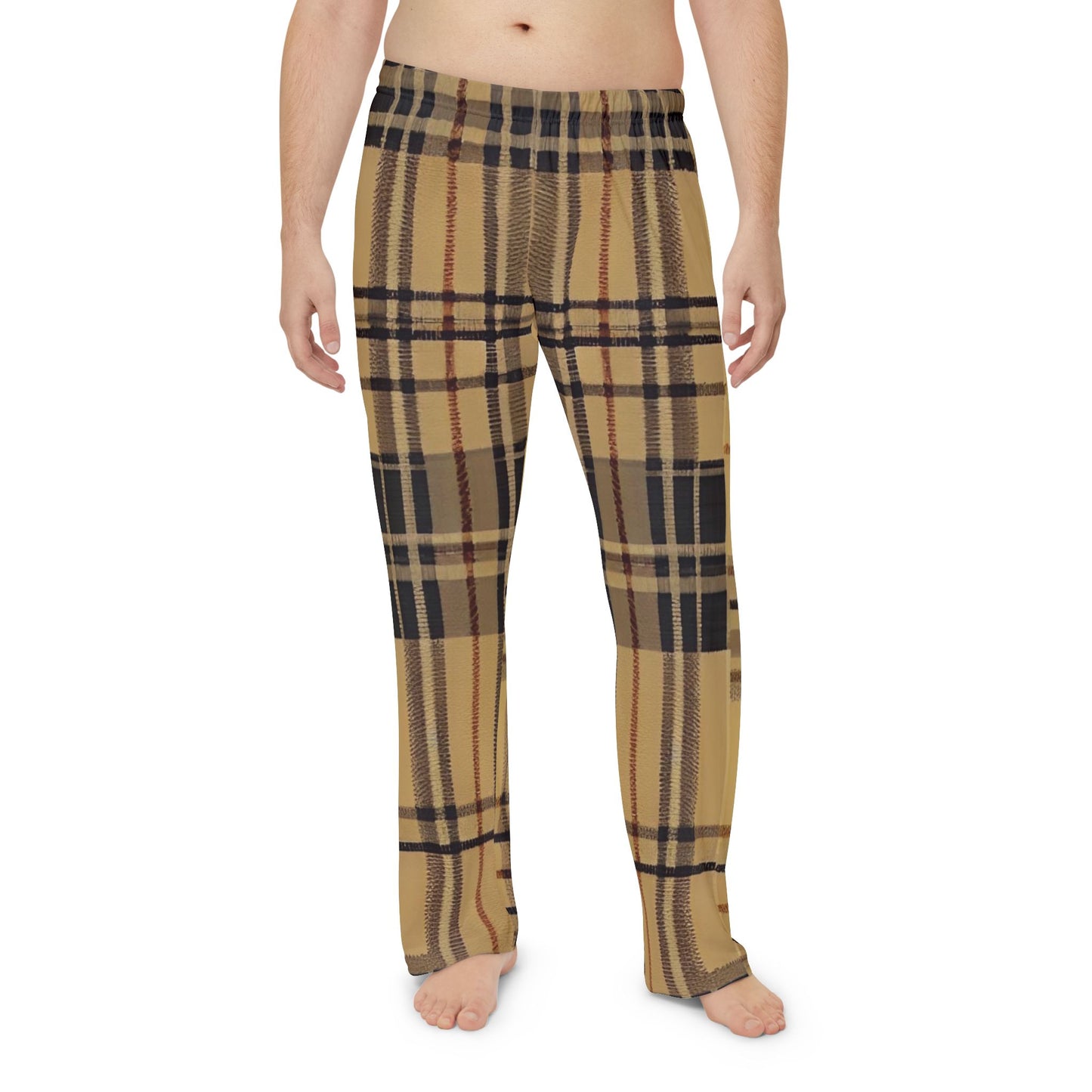 Double Check Plaid Men's Pajama Pants (AOP)