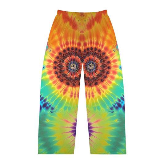 Rainbow Swirl Men's Pajama Pants (AOP)