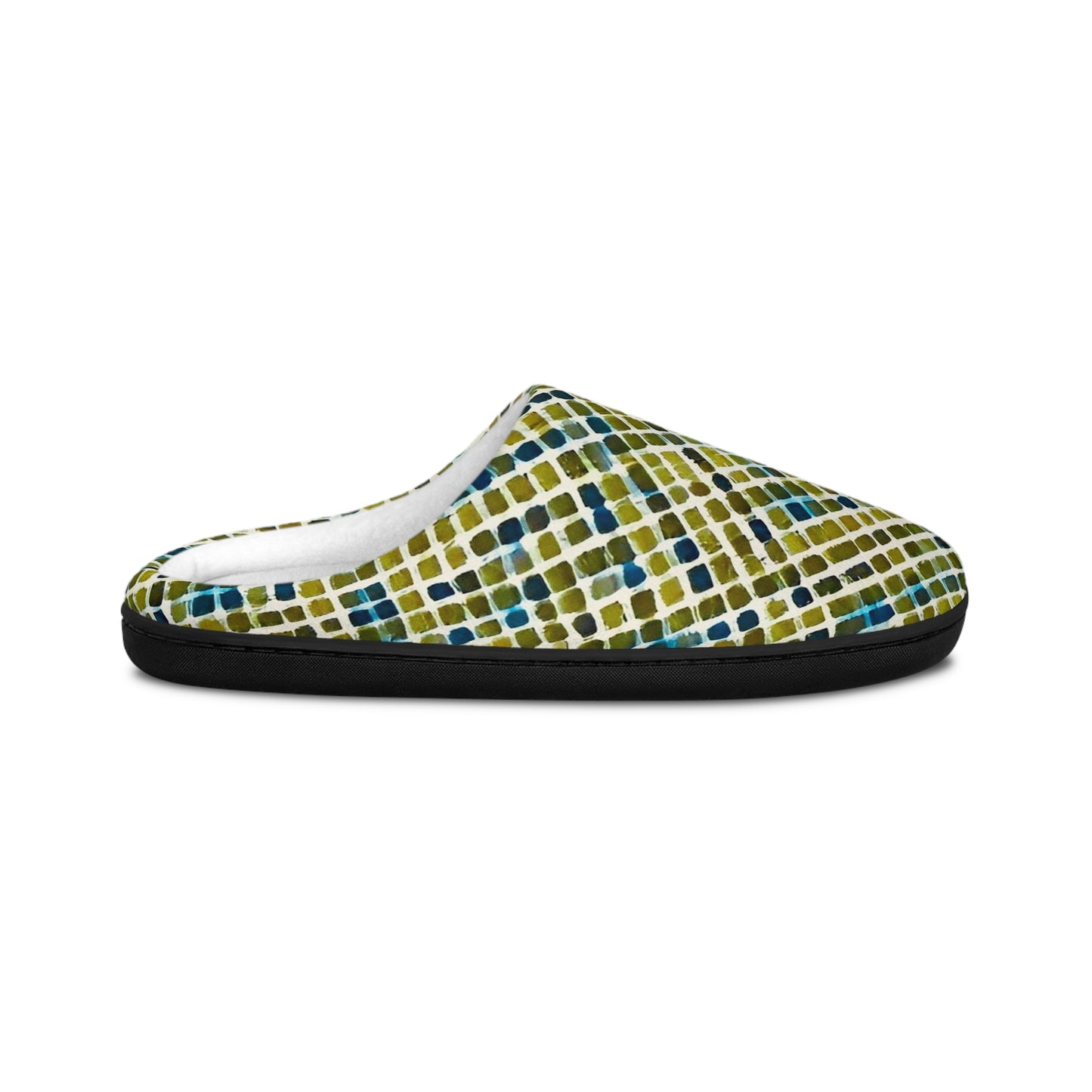 Serene Squares Men's Indoor Slippers