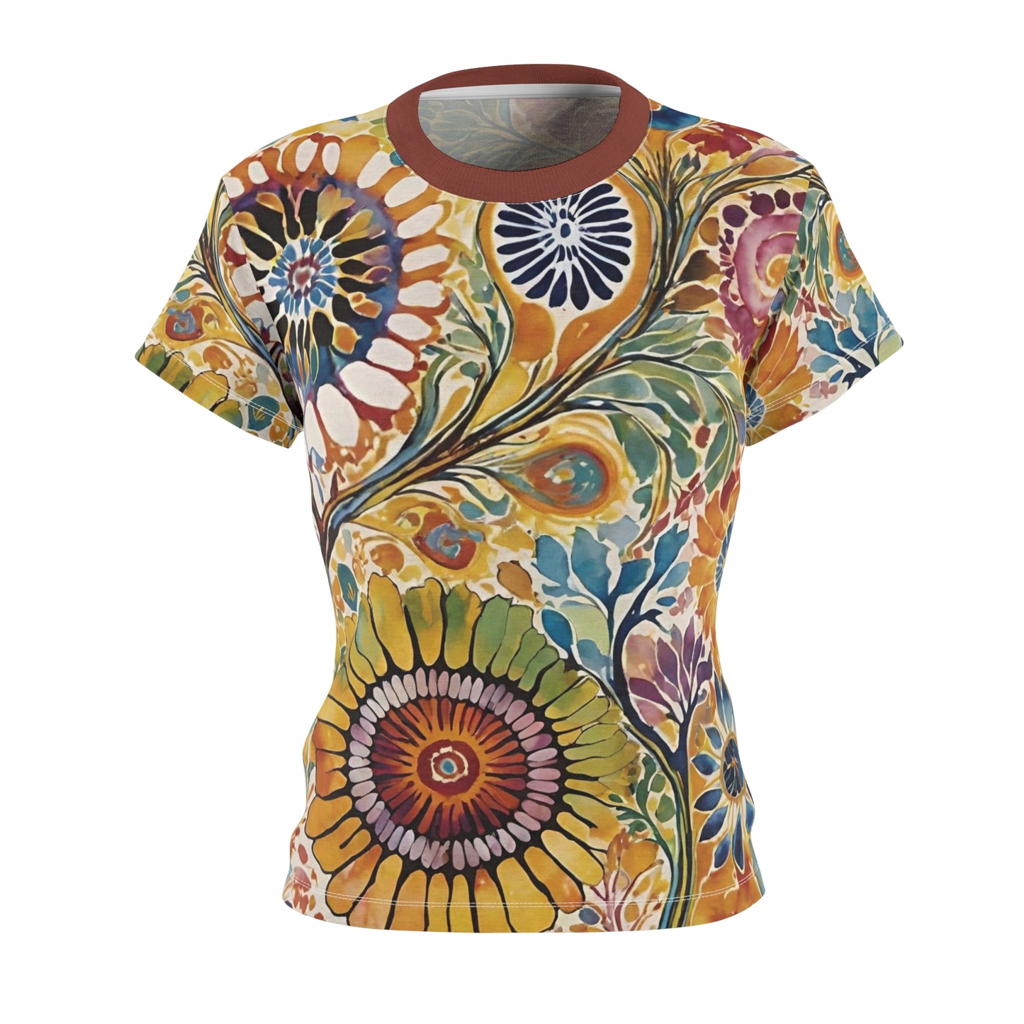 Floral Harmony Women's Cut & Sew Tee (AOP)