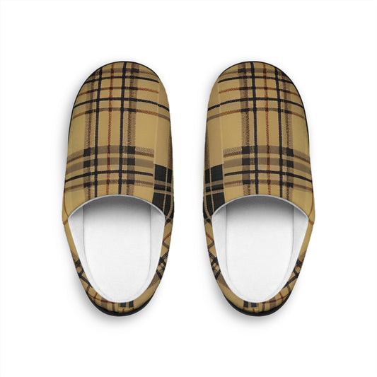 Double Check Plaid Men's Indoor Slippers