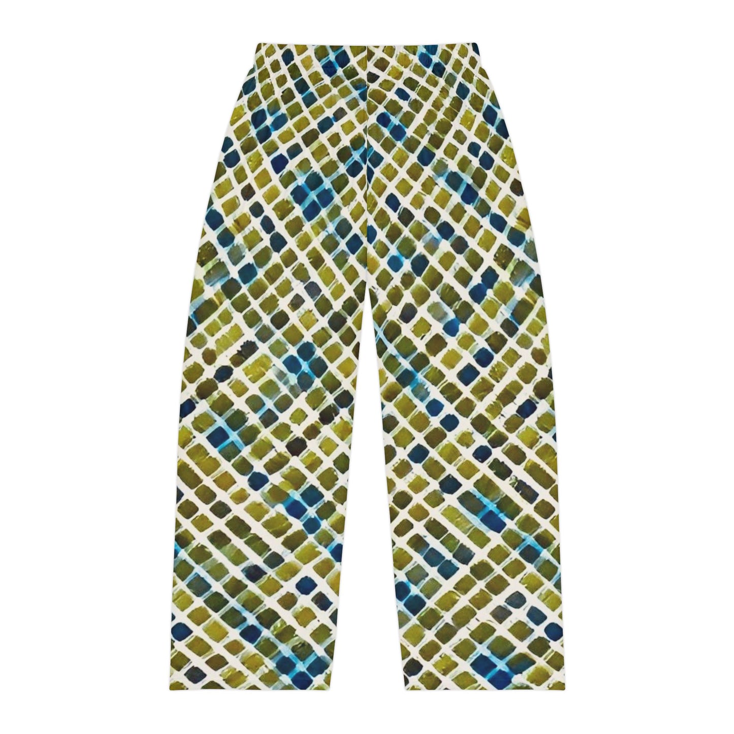 Serene Squares Men's Pajama Pants (AOP)