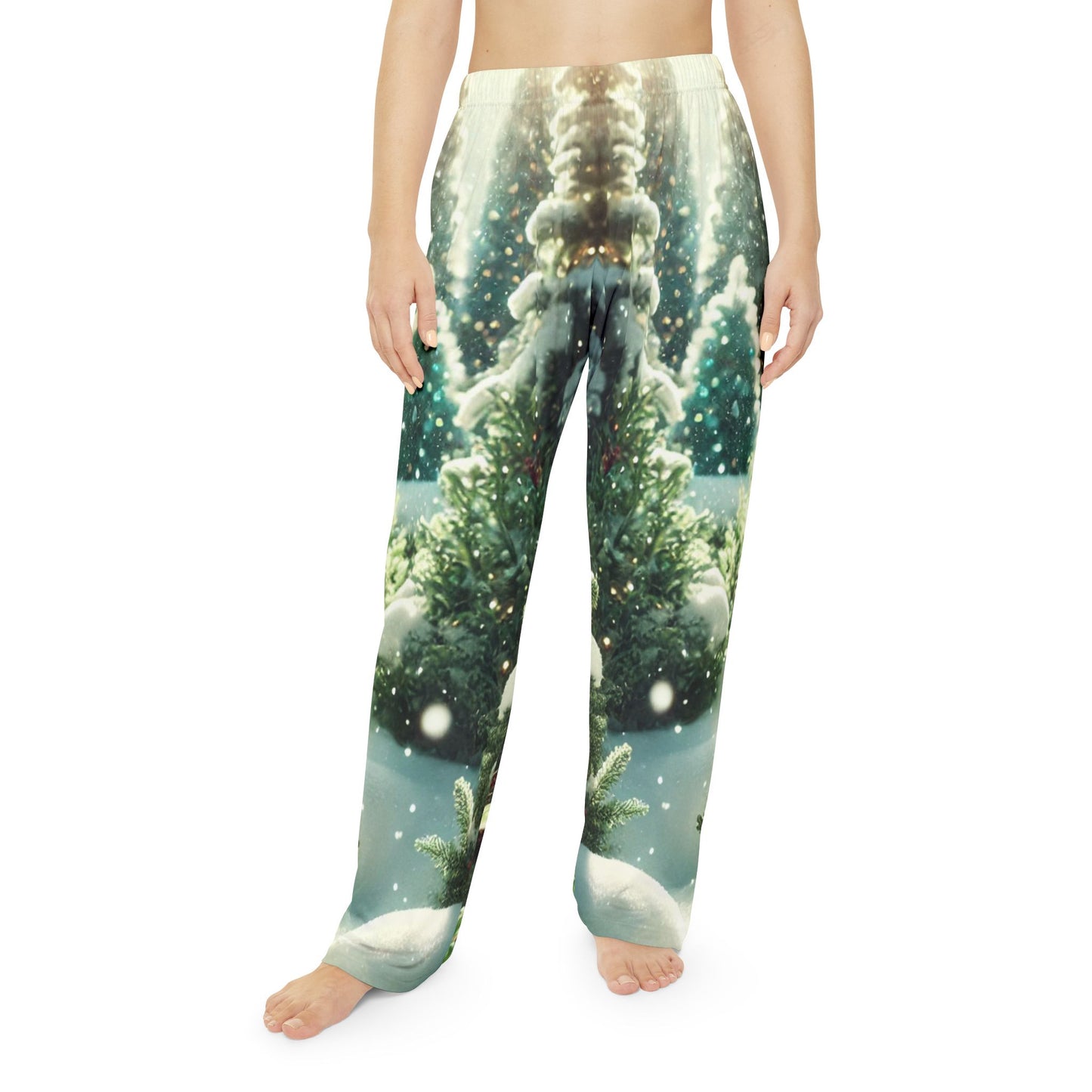 Frosted Forest Women's Pajama Pants (AOP)