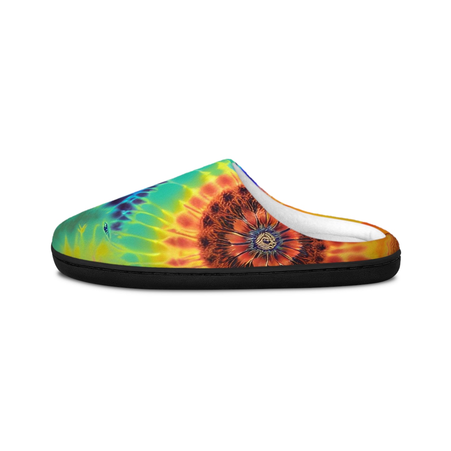 Rainbow Swirl Men's Indoor Slippers