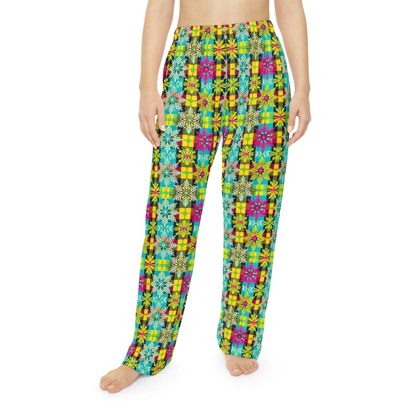 Sno-Flakes Women's Pajama Pants (AOP)