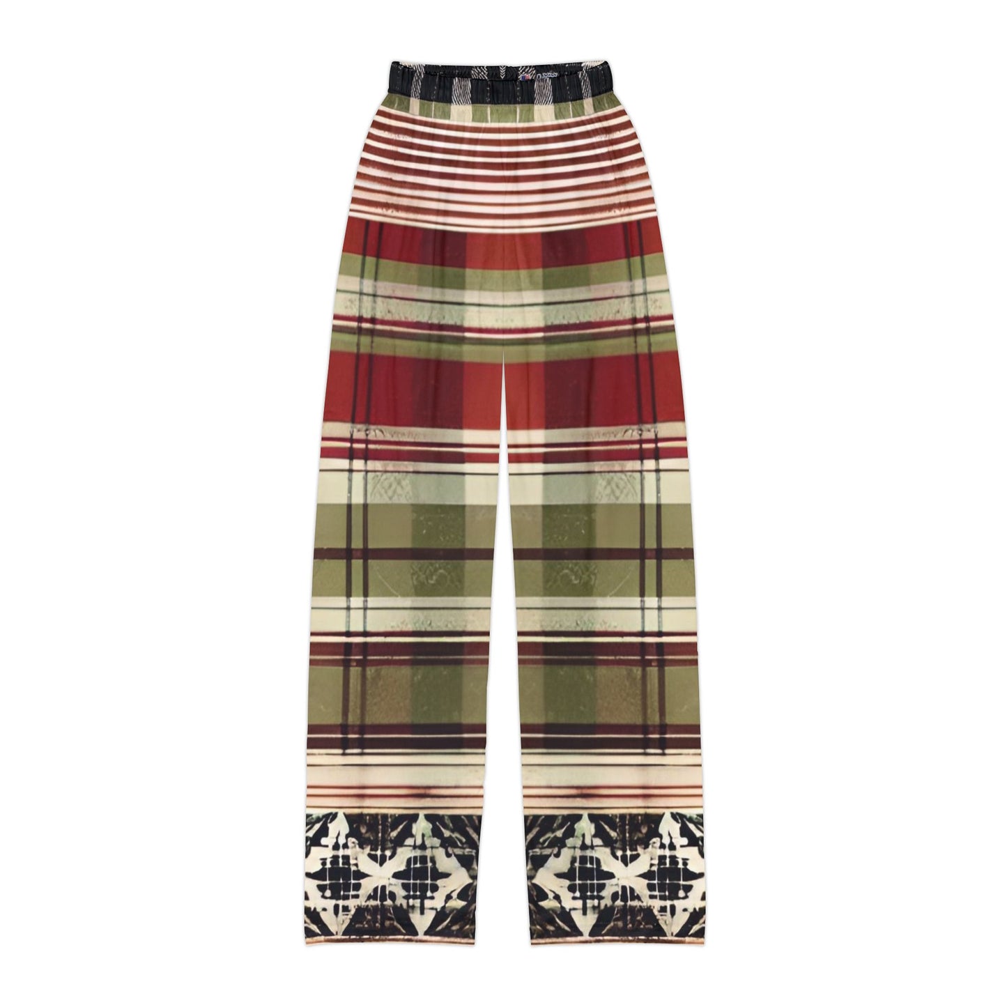 Between the Lines Plaid Kids Pajama Pants (AOP)