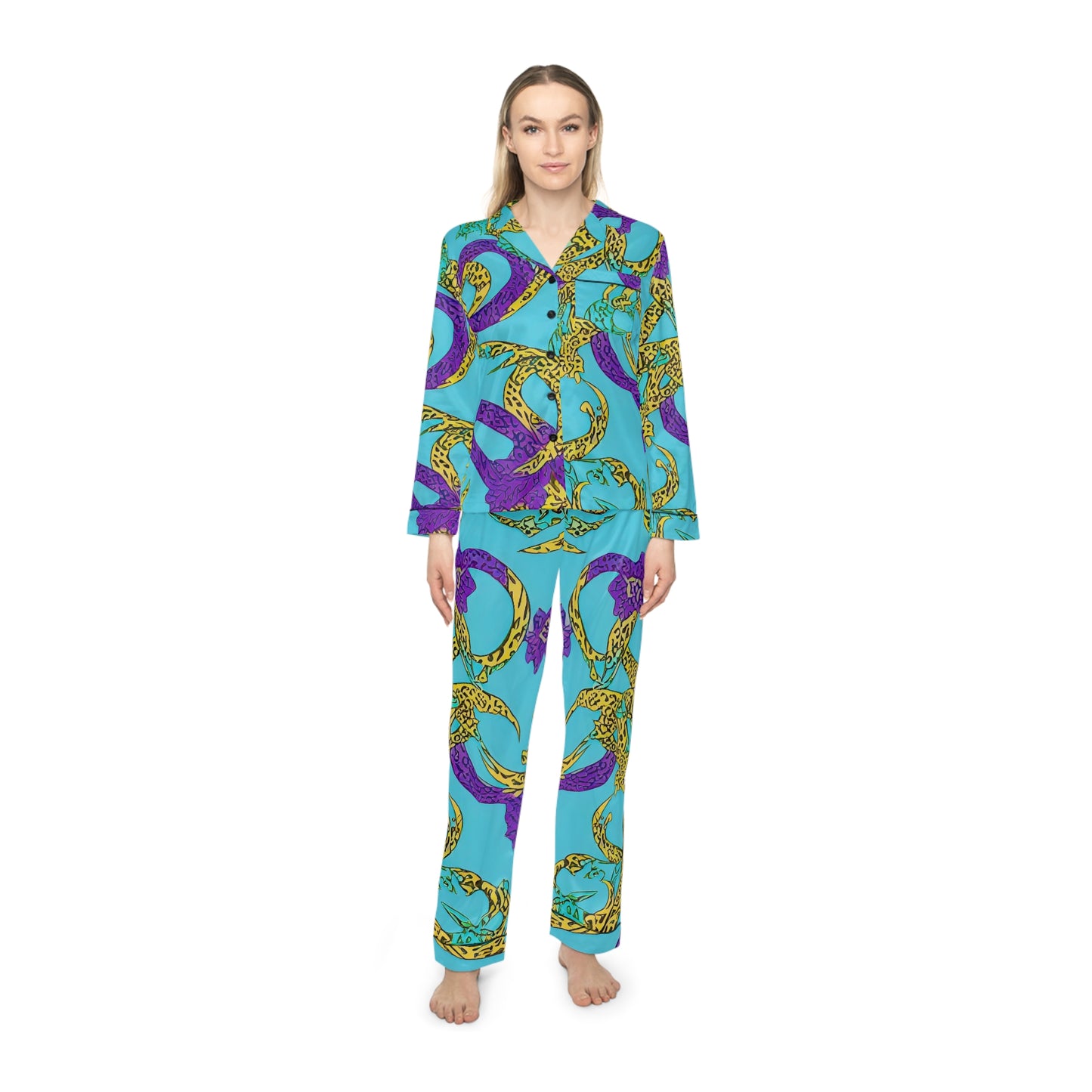 Wild Thang Women's Satin Pajamas (AOP)