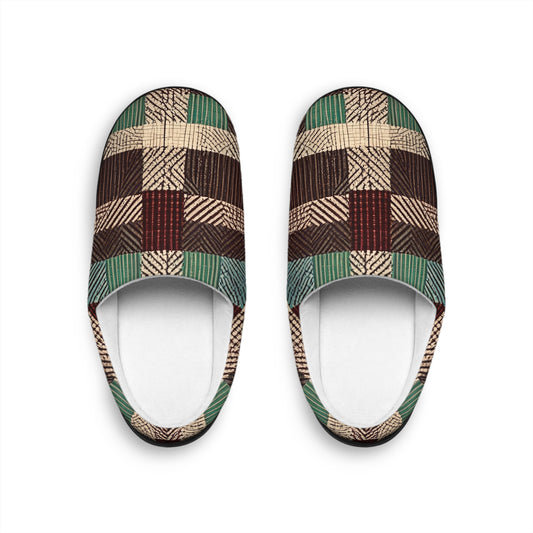 Cabin Retreat Plaid Men's Indoor Slippers