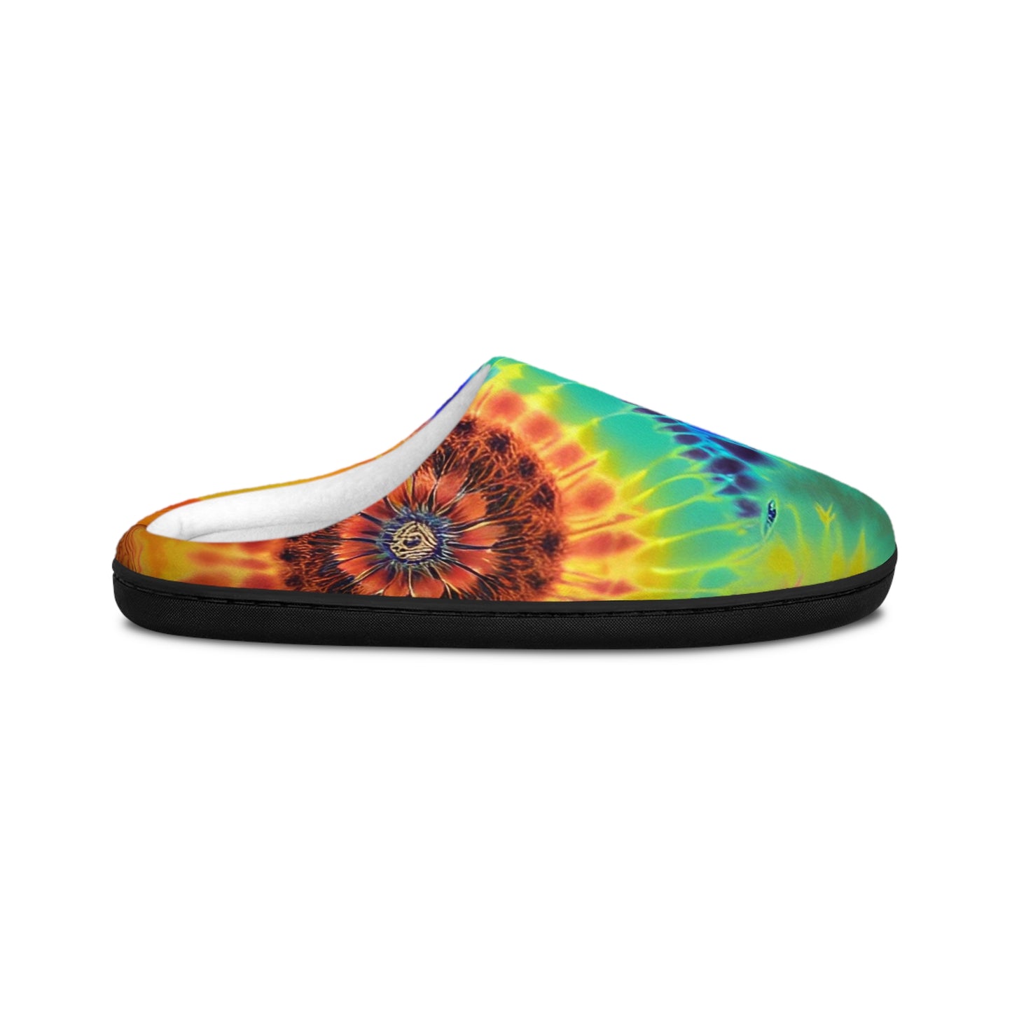 Rainbow Swirl Men's Indoor Slippers