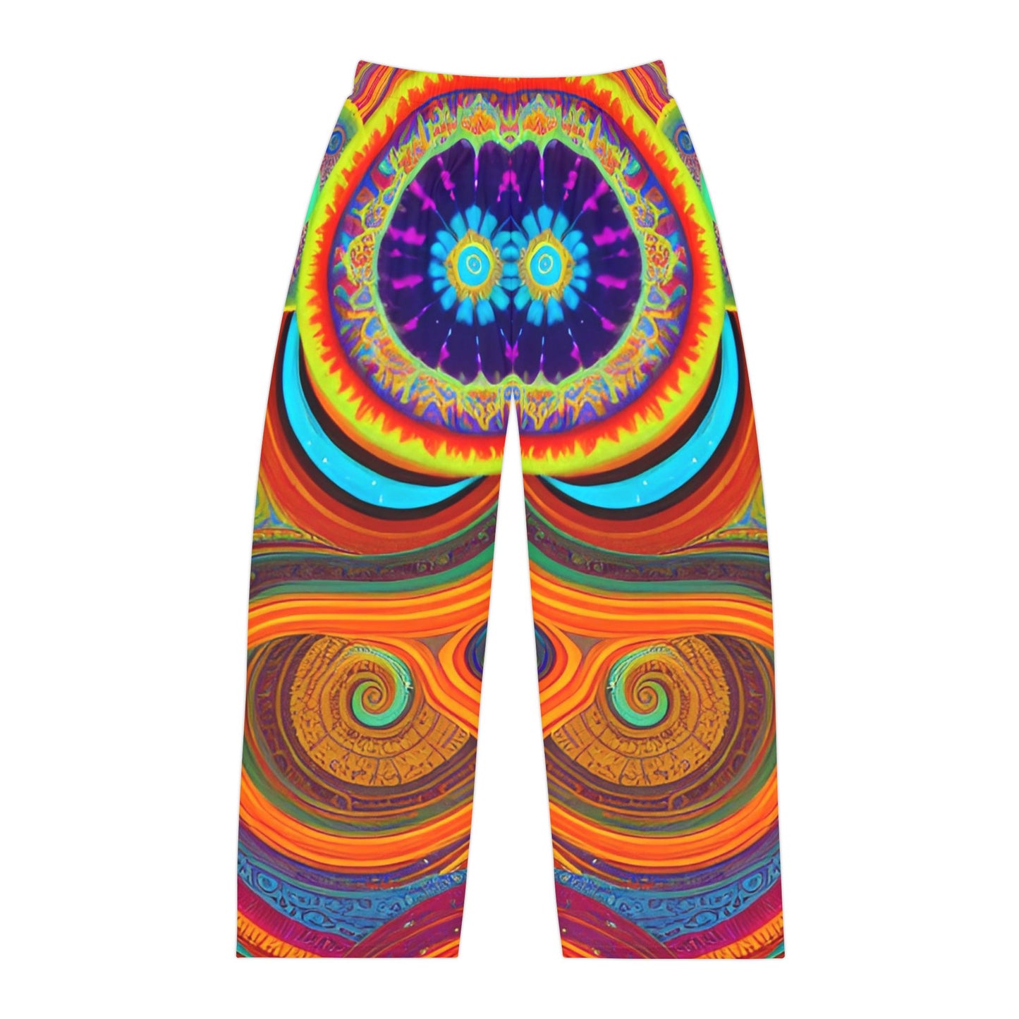 Prismatic Bloom Men's Pajama Pants (AOP)