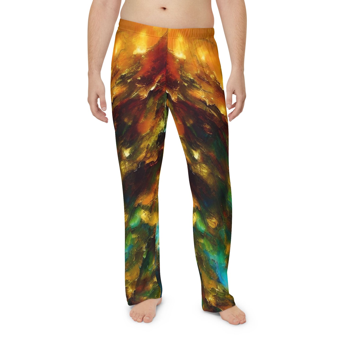 Marbled Men's Pajama Pants (AOP)