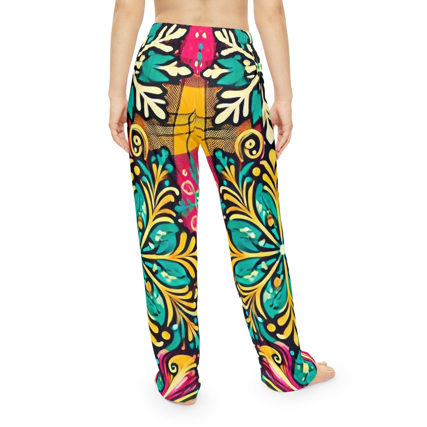 Multicolor Frost Women's Pajama Pants (AOP)