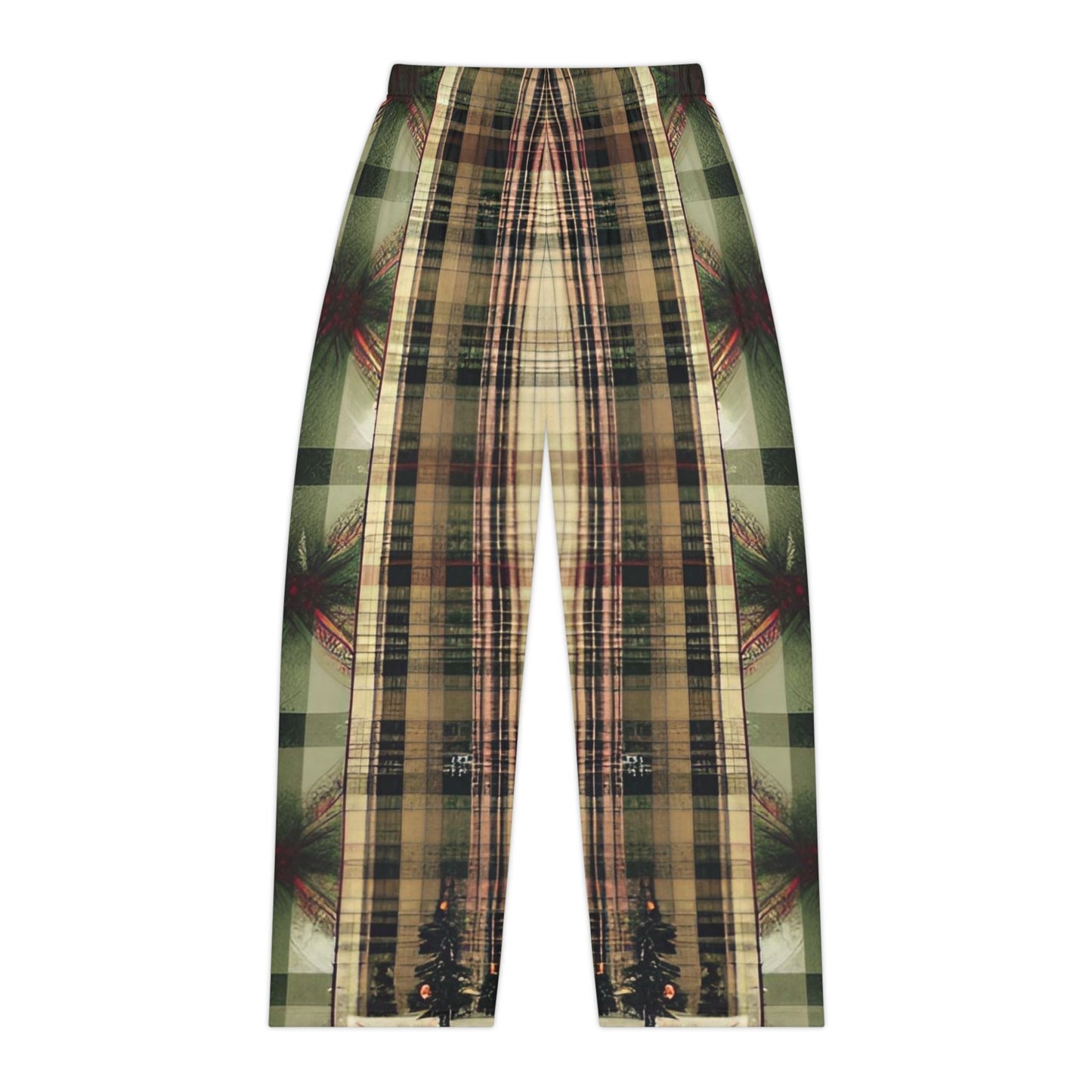 Christmas Plaid Women's Pajama Pants (AOP)