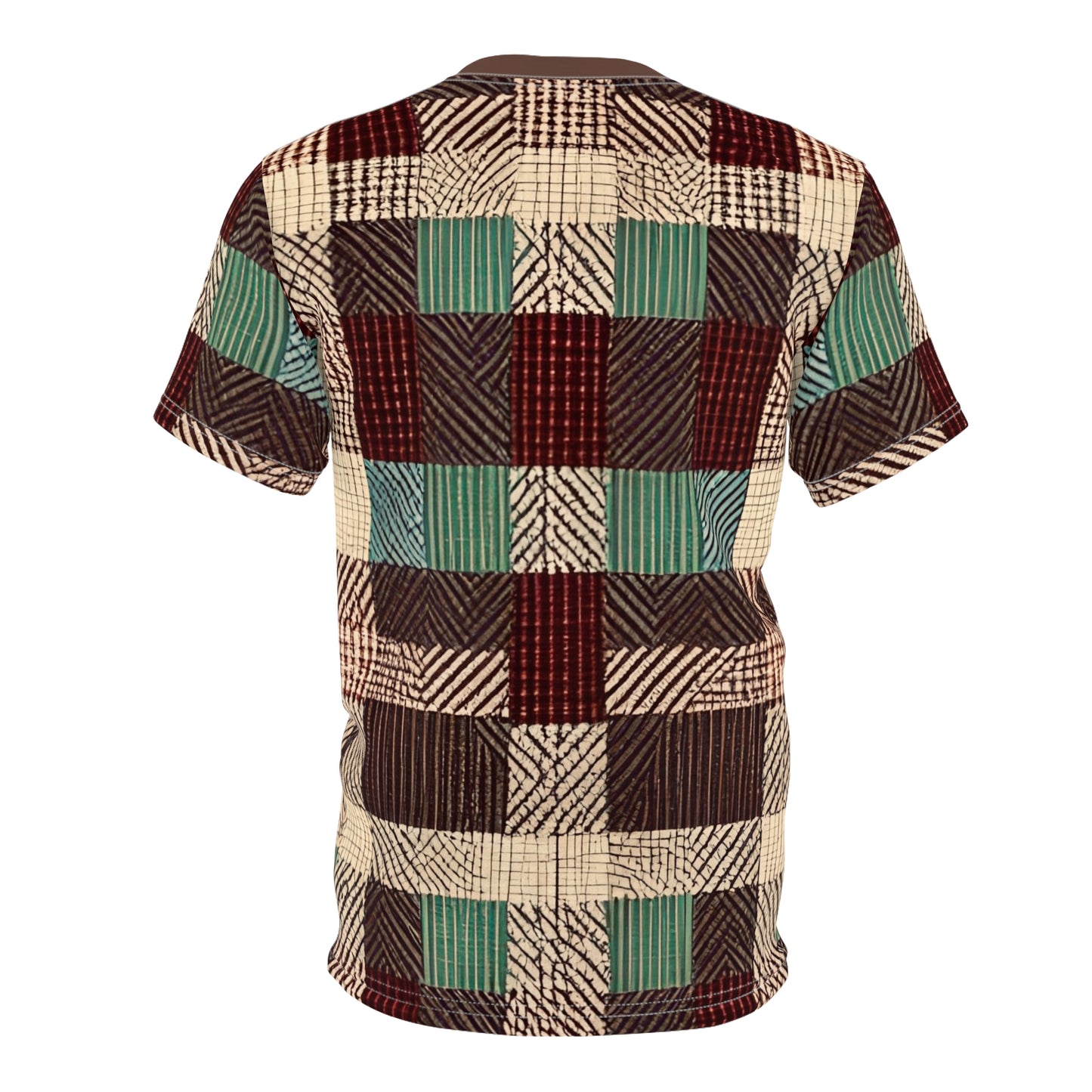 Cabin Retreat Plaid Men's Cut & Sew Tee (AOP)