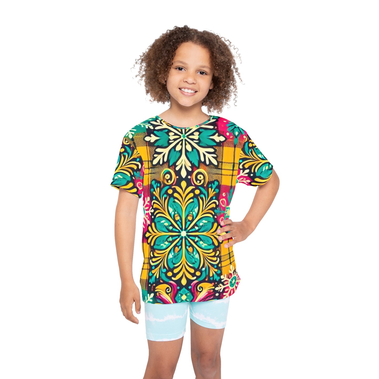 Multicolor Frost Kids Sports Jersey (AOP)