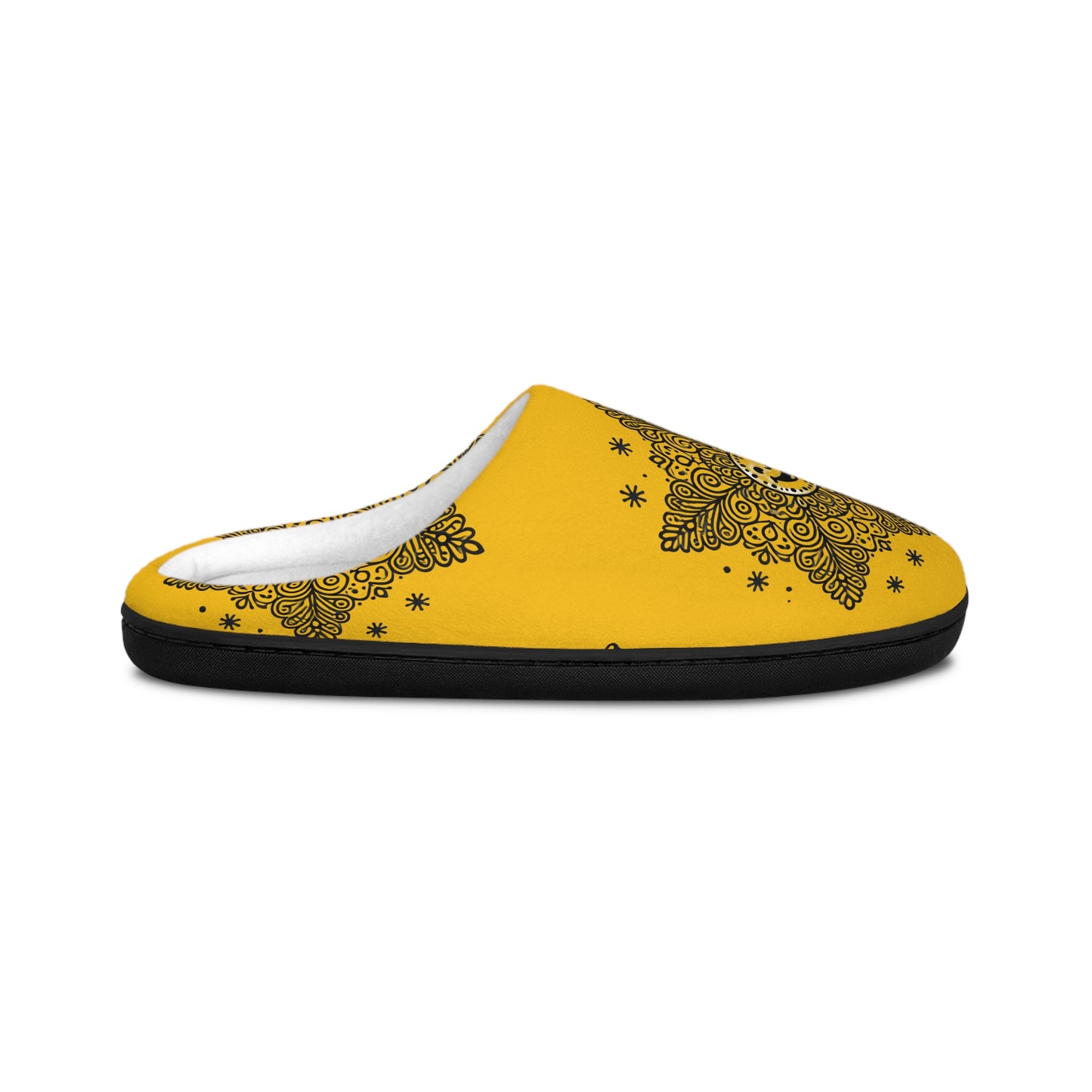 Snowflake - Yellow Women's Indoor Slippers