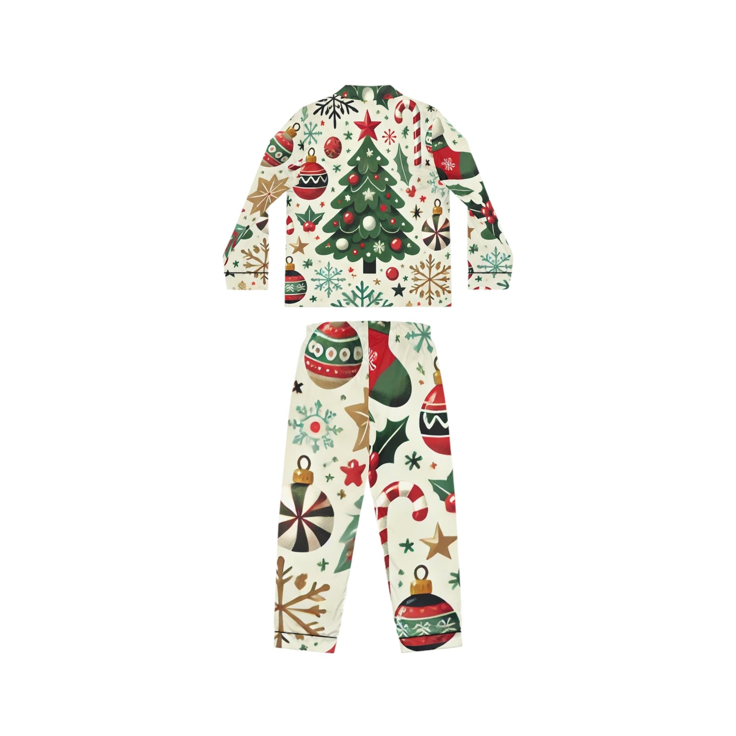 Christmas Tree Women's Satin Pajamas (AOP)