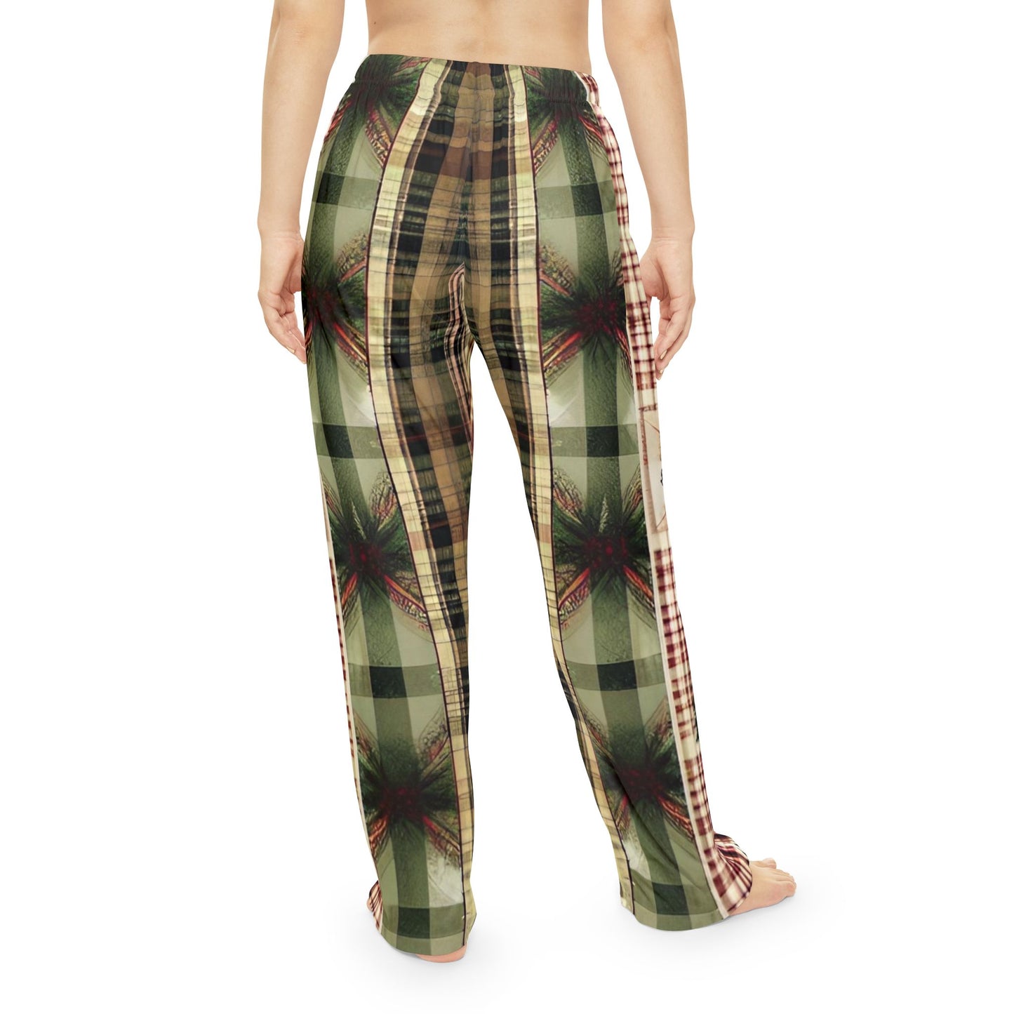 Winter Pine Plaid Women's Pajama Pants (AOP)