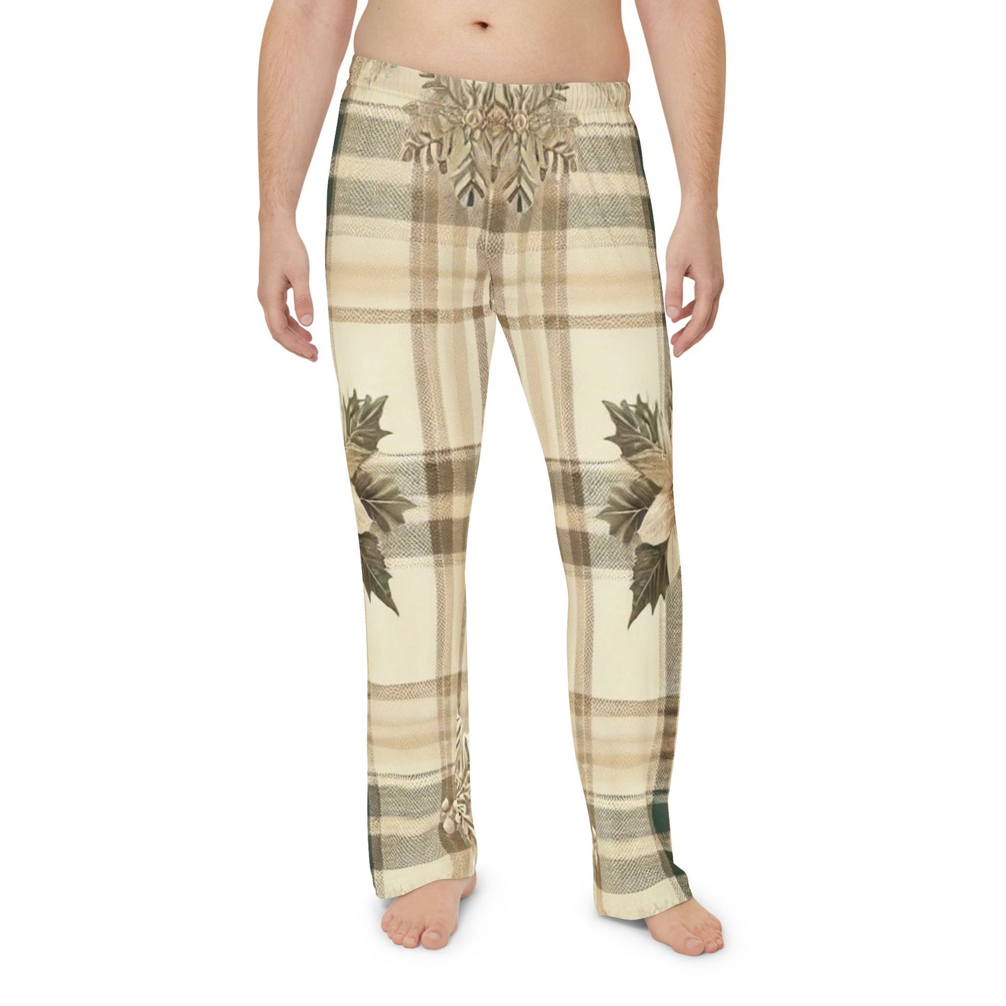 Golden Bow Men's Pajama Pants (AOP)