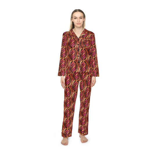 Status Women's Satin Pajamas (AOP)