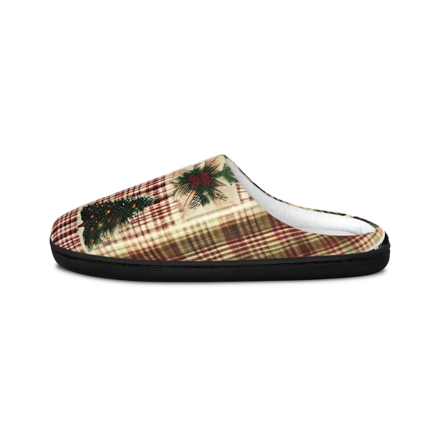 Winter Pine Plaid Women's Indoor Slippers