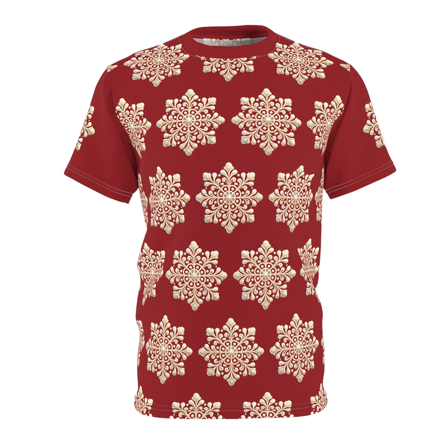 Snow Flake Men's Cut & Sew Tee (AOP)