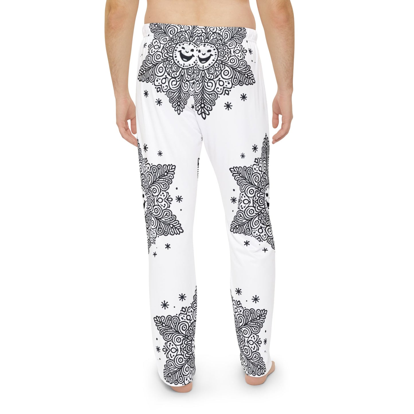 Snowflake Men's Pajama Pants (AOP)