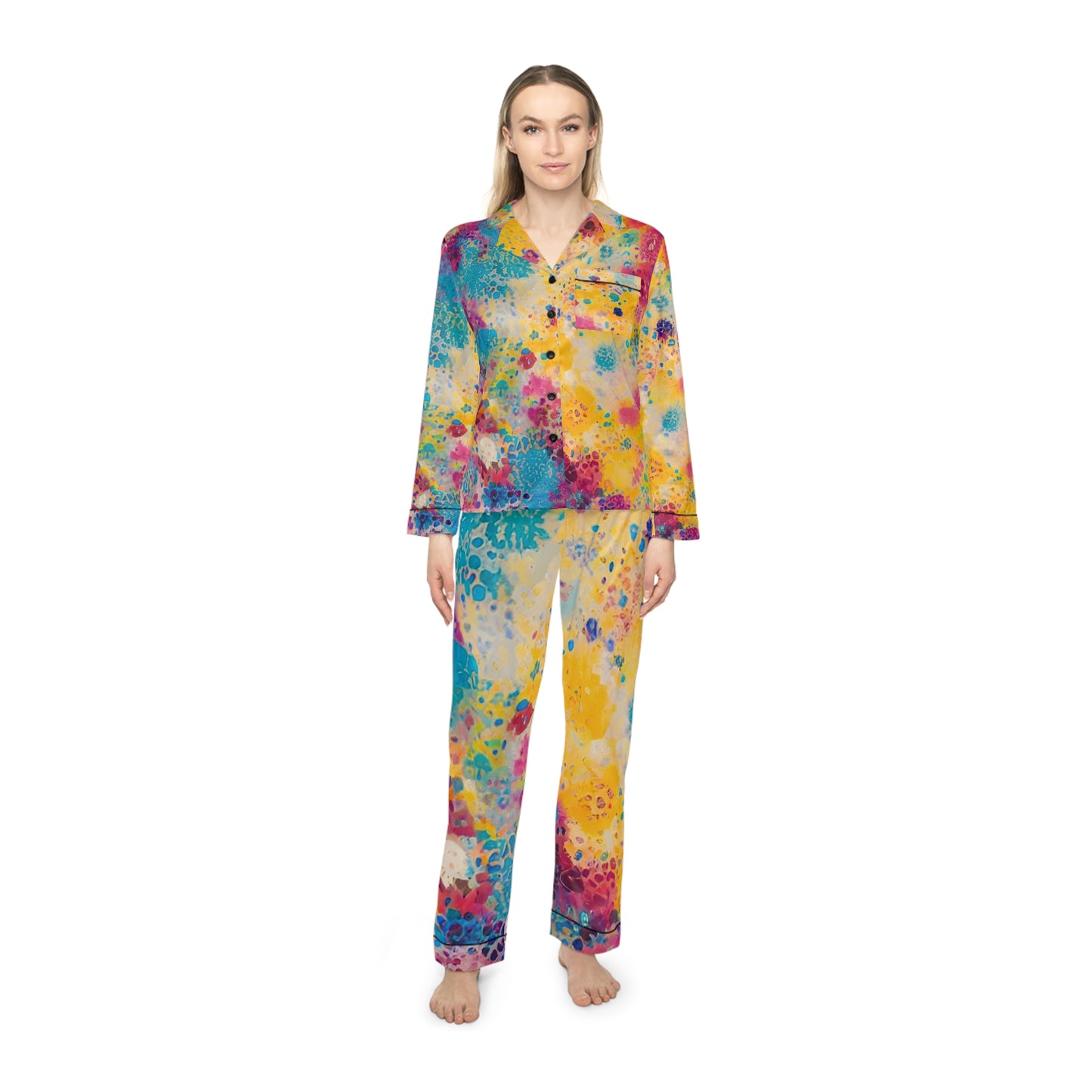 Royal Specs Women's Satin Pajamas (AOP)