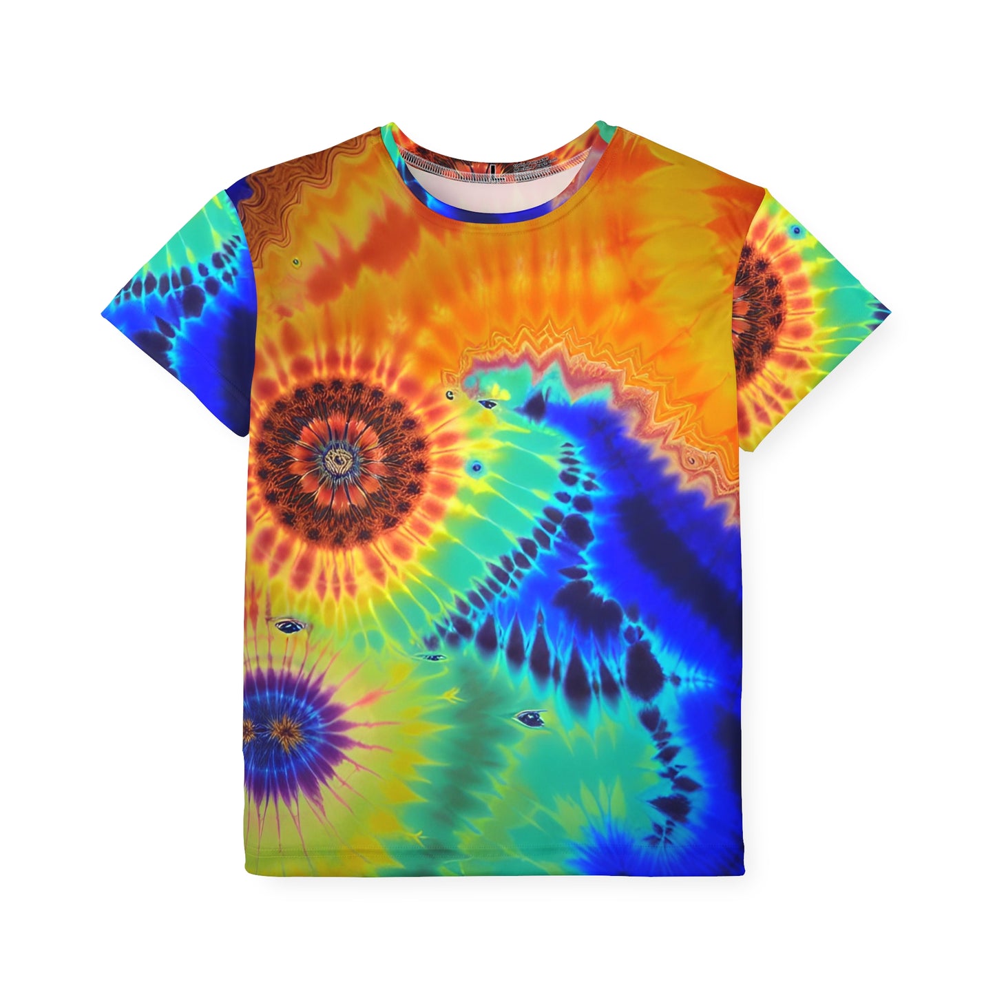 Rainbow Swirl Kids Sports Jersey (AOP)