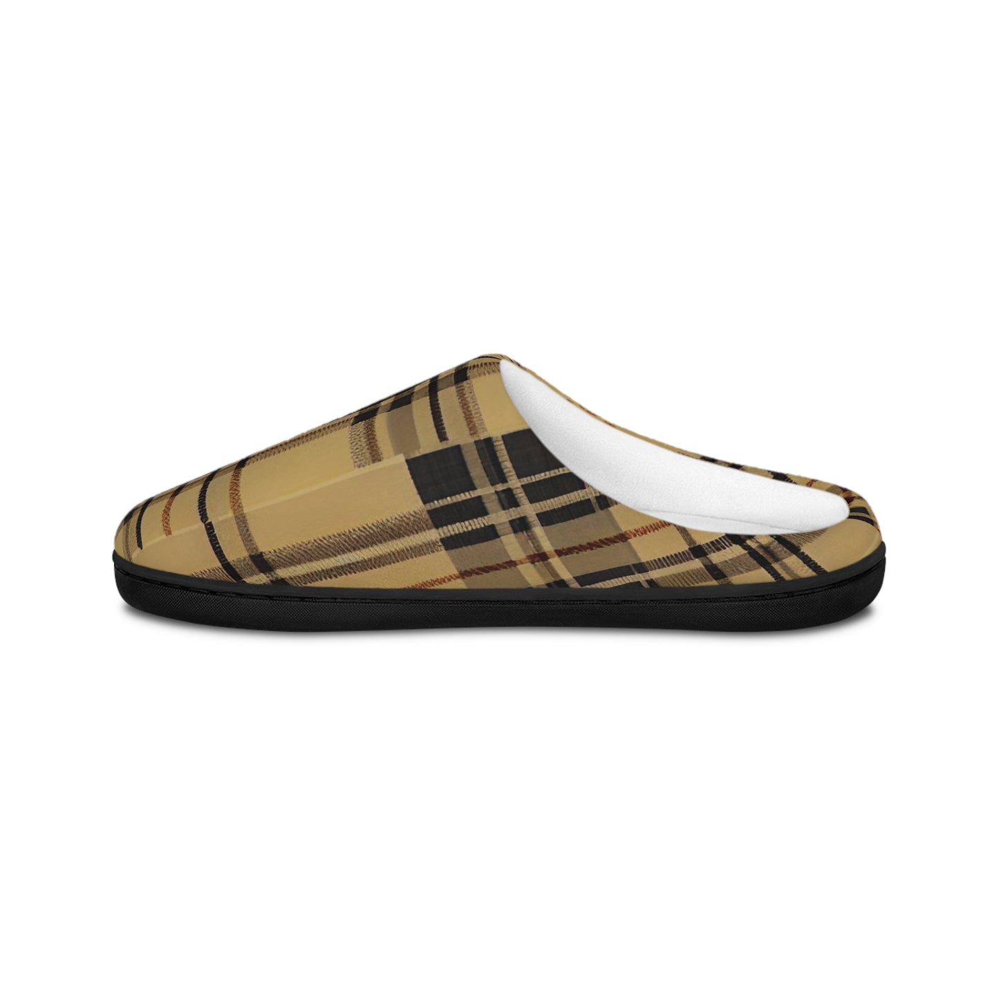 Double Check Plaid Men's Indoor Slippers