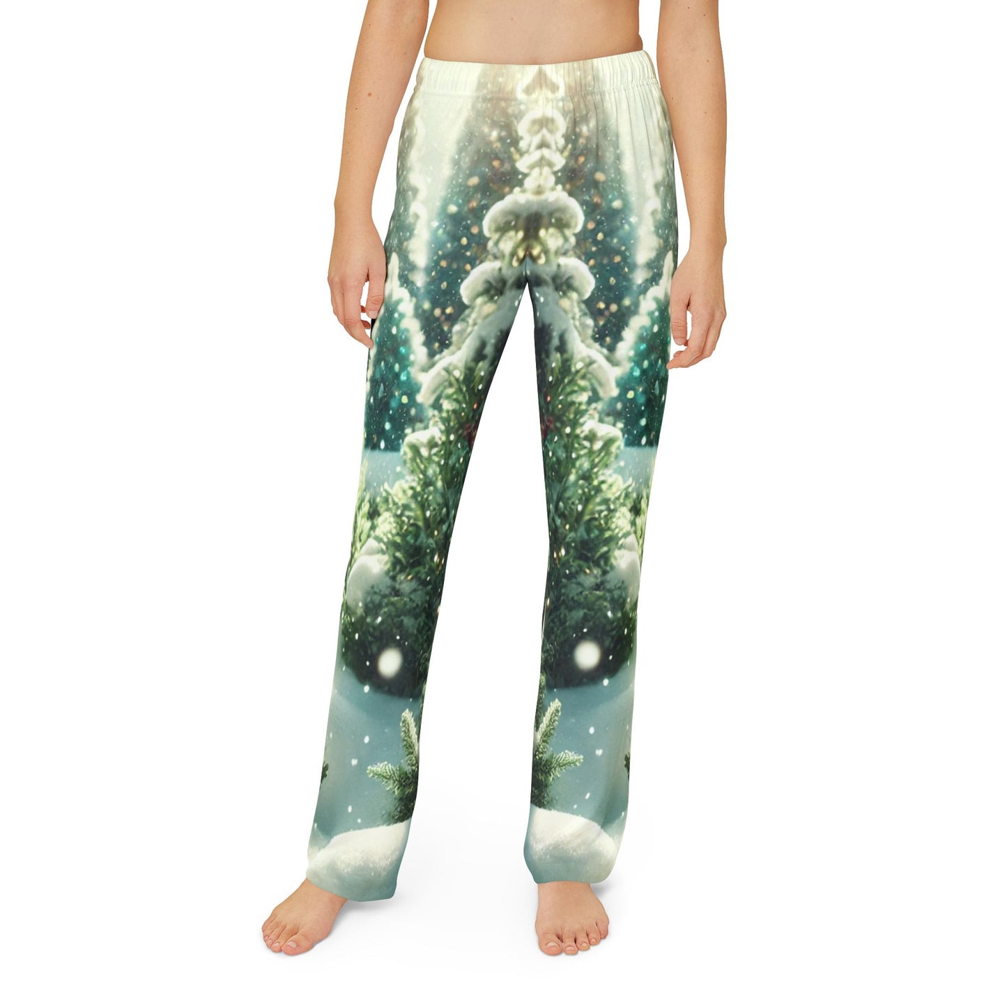 Frosted Forest Kids Pajama Pants (AOP)