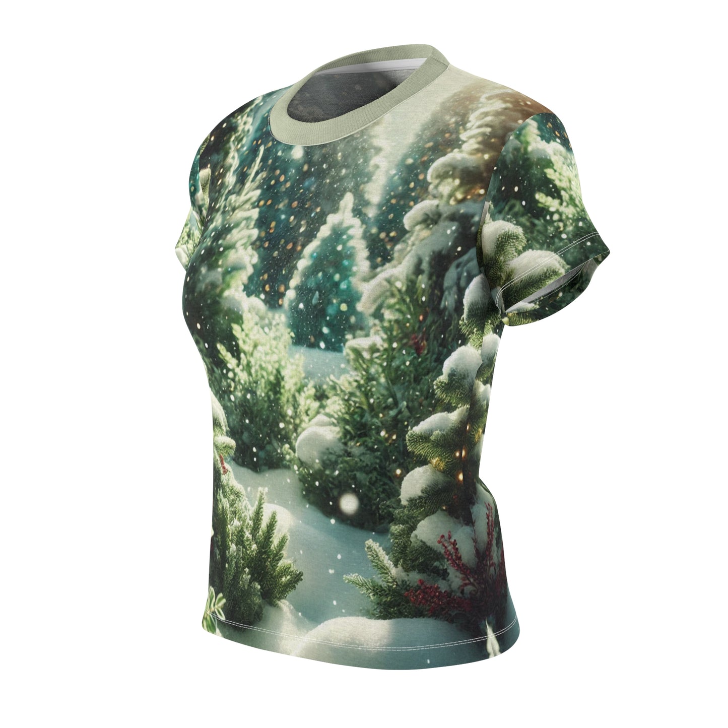 Frosted Forest Women's Cut & Sew Tee (AOP)