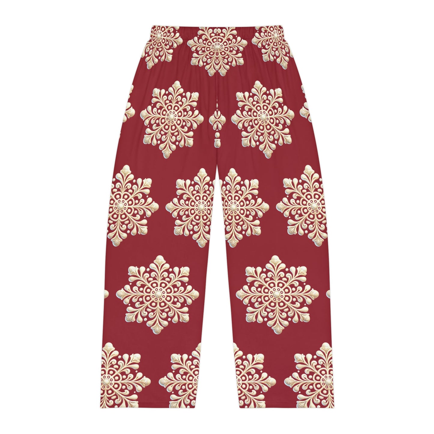 Snow Flake Men's Pajama Pants (AOP)