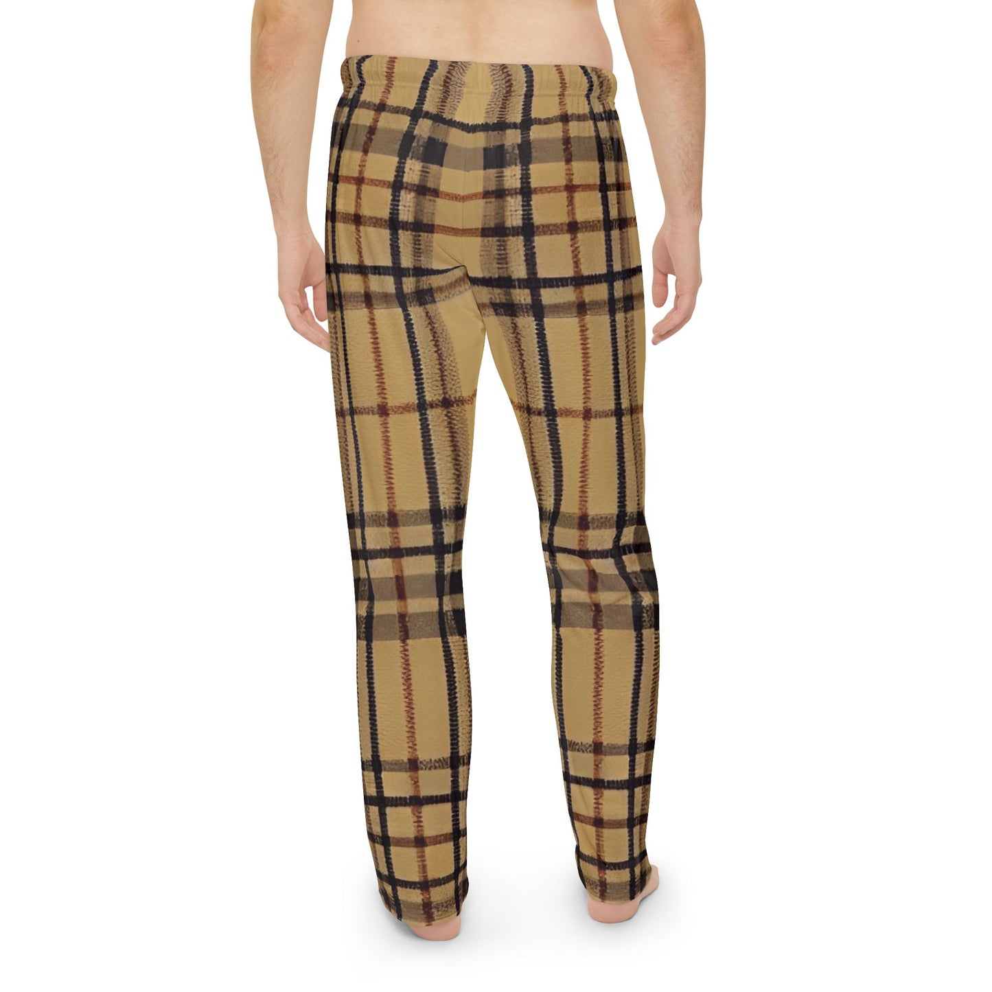 Double Check Plaid Men's Pajama Pants (AOP)