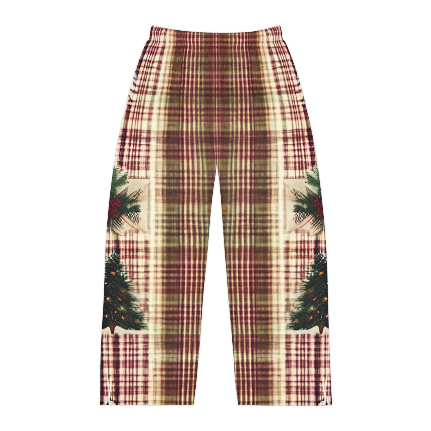 Christmas Plaid Men's Pajama Pants (AOP)