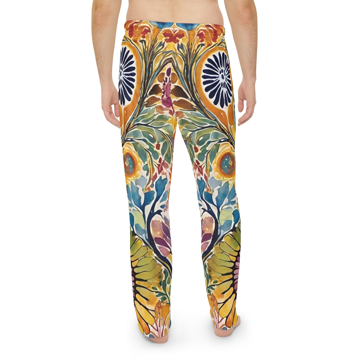 Floral Harmony Men's Pajama Pants (AOP)