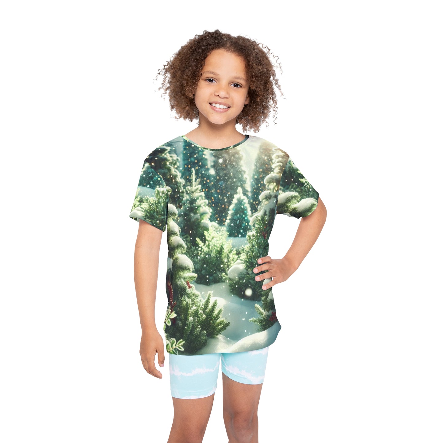 Frosted Forest Kids Sports Jersey (AOP)