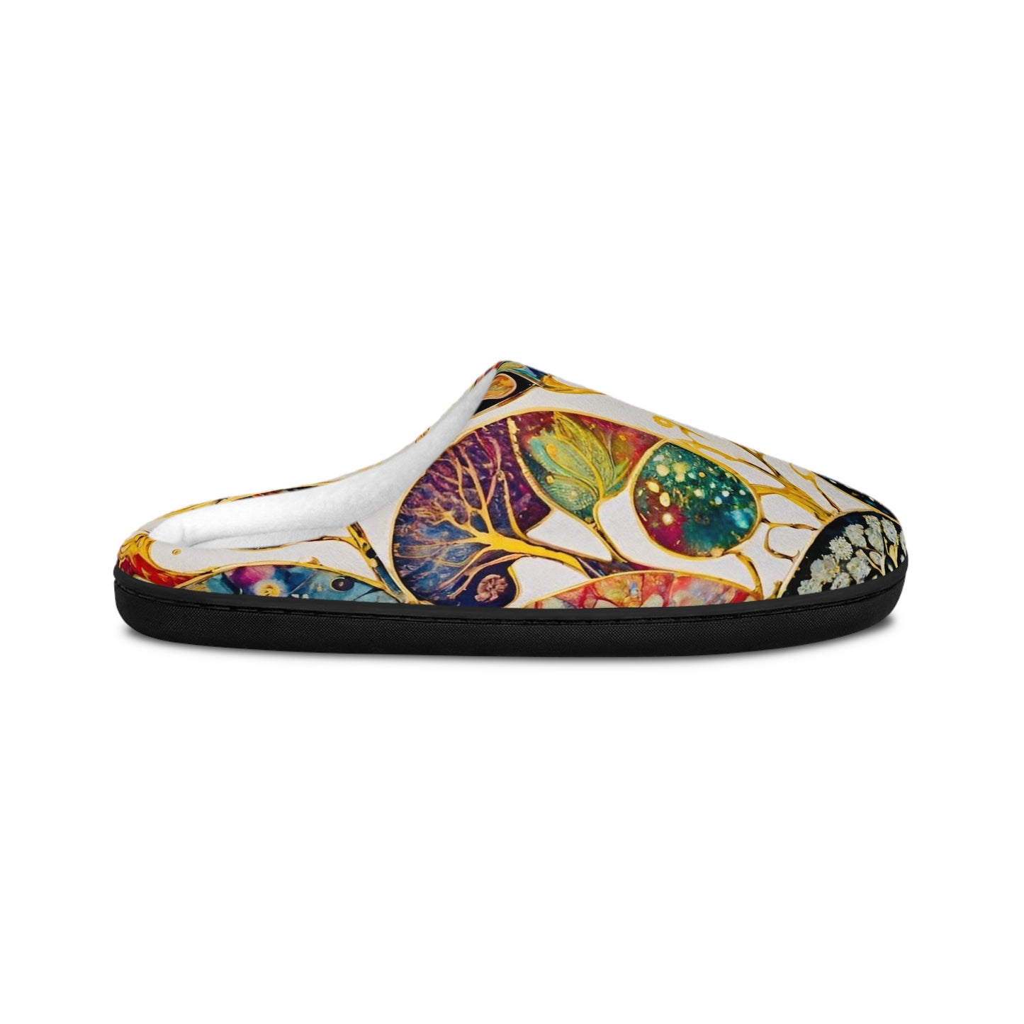 Golden Bloom Women's Indoor Slippers