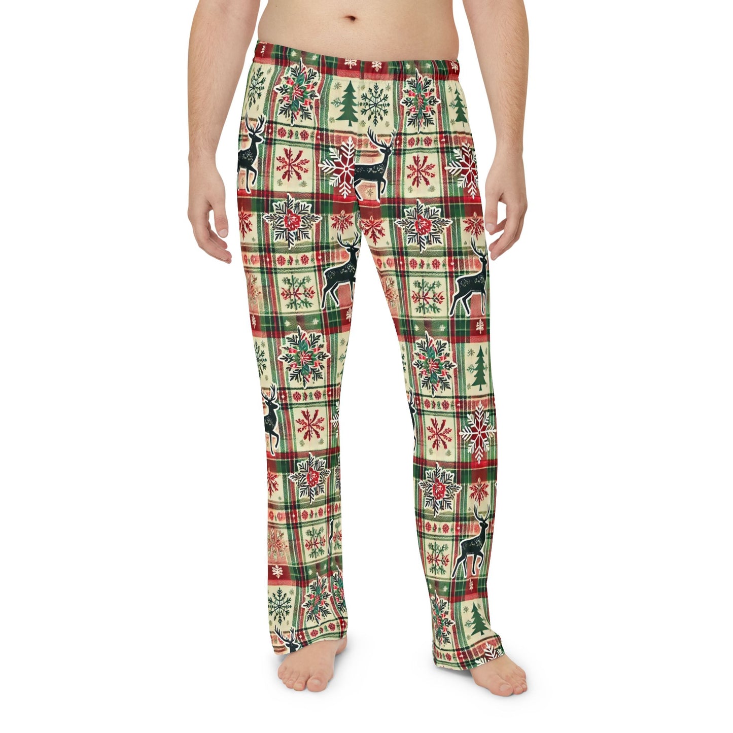 Evergreen Stag Men's Pajama Pants (AOP)