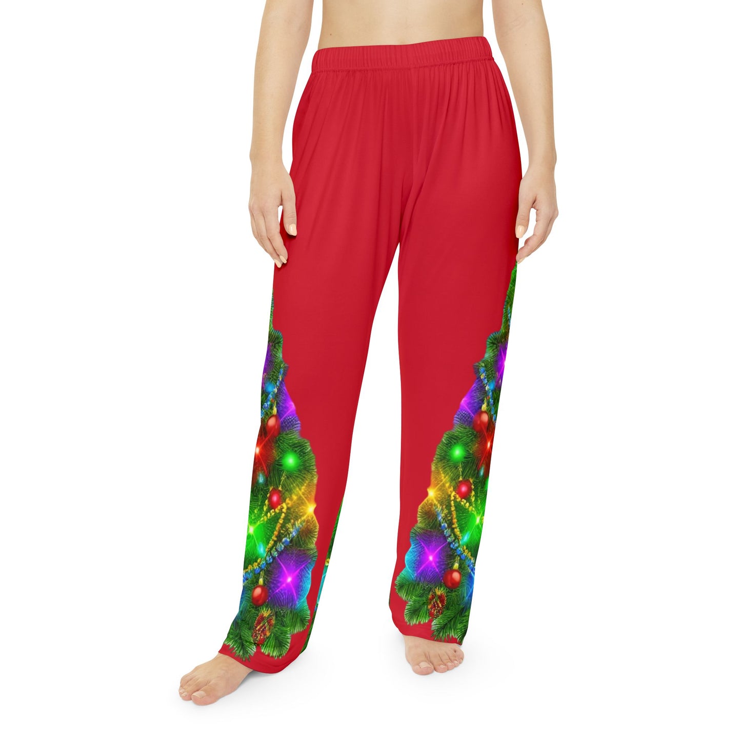 Christmas Tree Women's Pajama Pants (AOP)