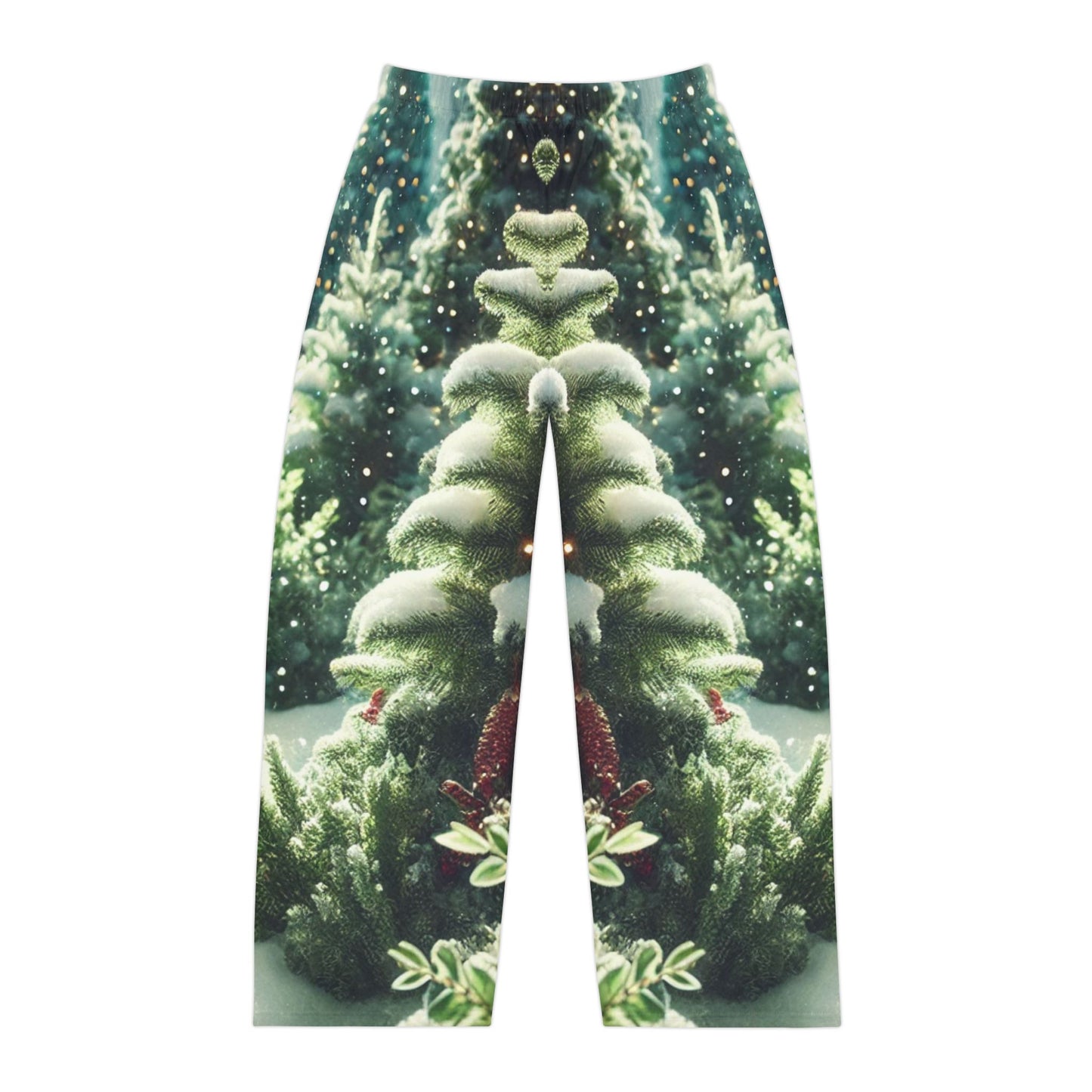 Frosted Forest Men's Pajama Pants (AOP)