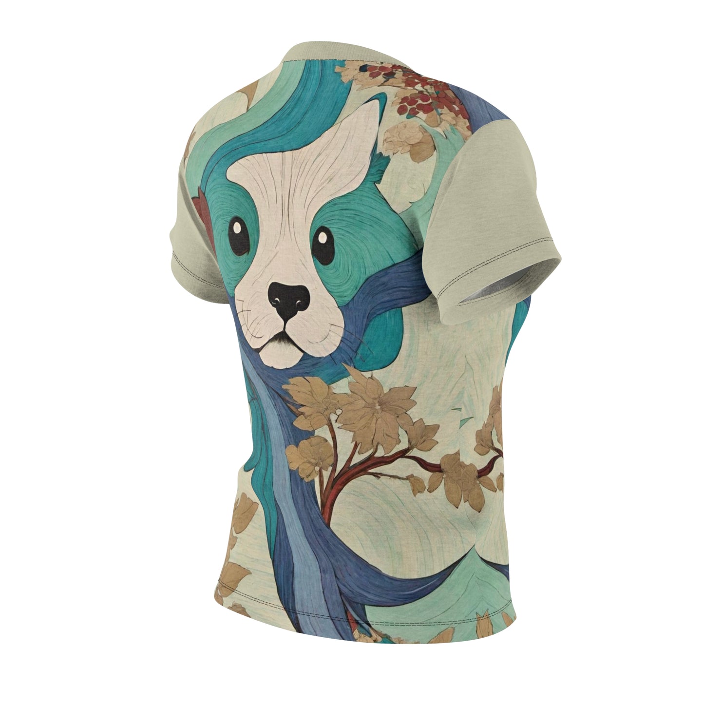 Peaceful Pup Women's Cut & Sew Tee (AOP)