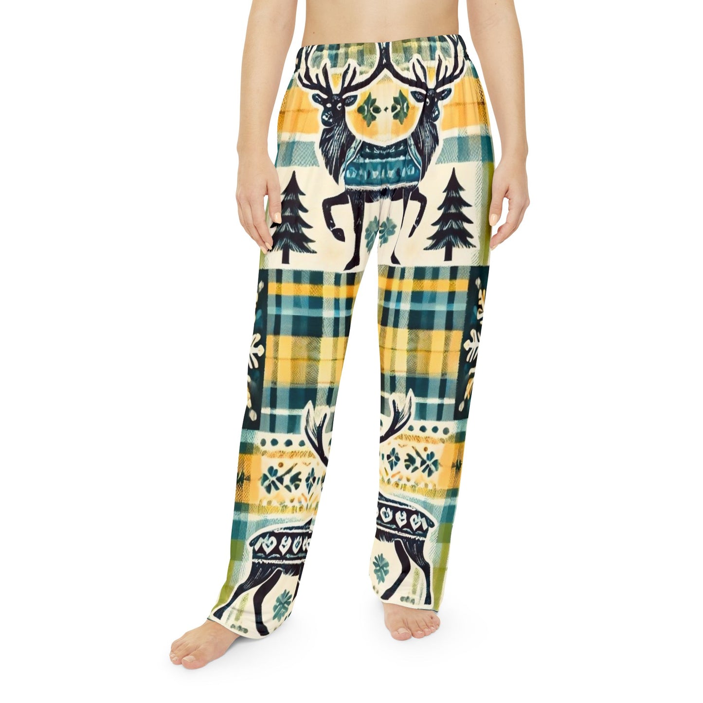 Wild Deer Women's Pajama Pants (AOP)