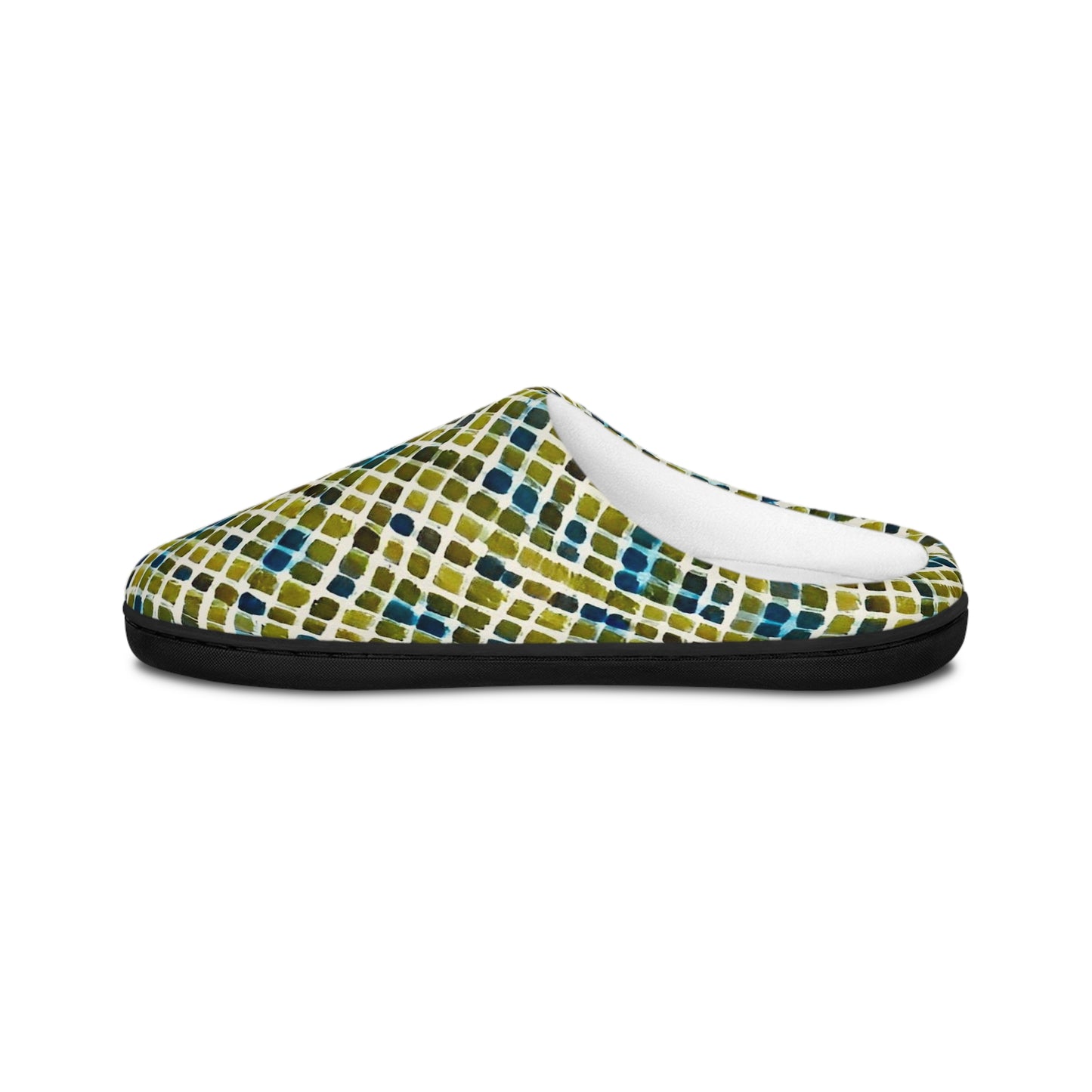 Serene Squares Men's Indoor Slippers